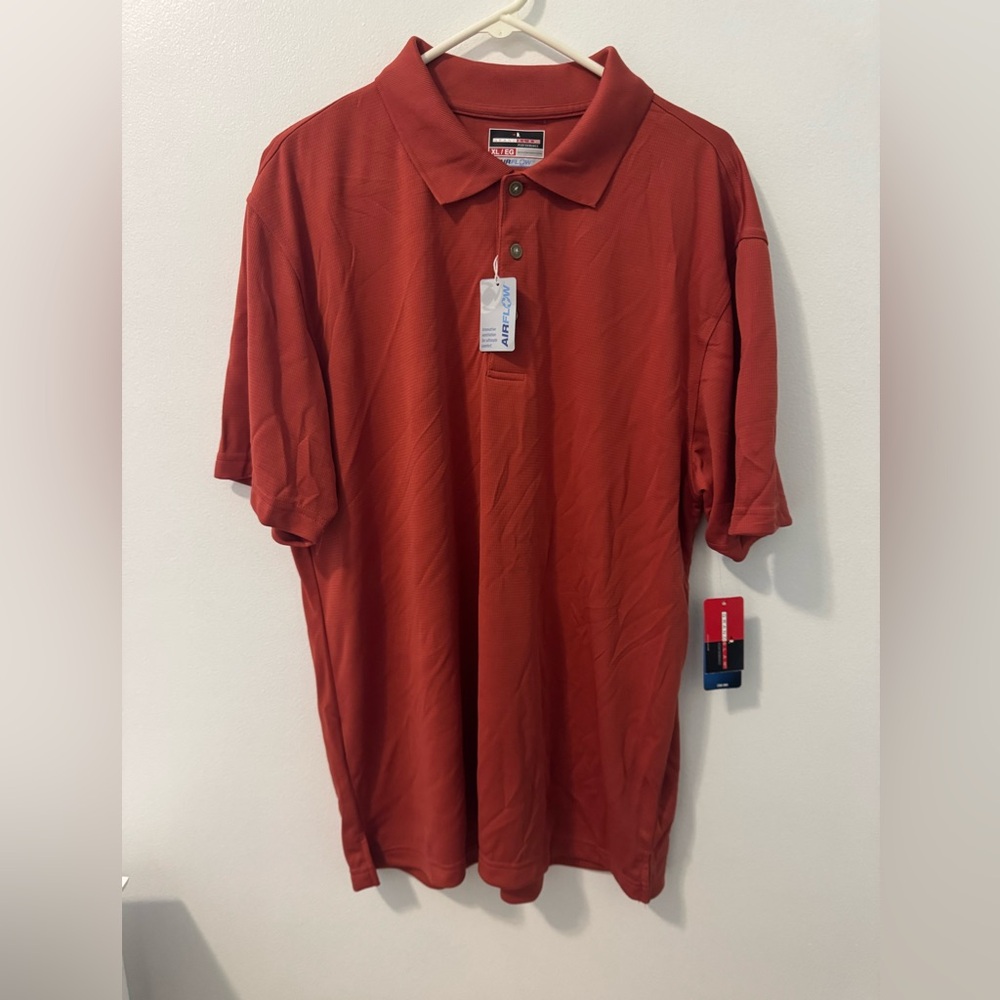 NWT Grand Slam Performance Men's Rust Polo Shirt Size XL
